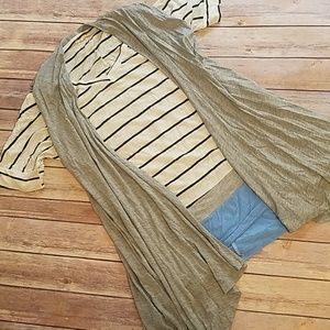 Gray Layering Vest Cardigan